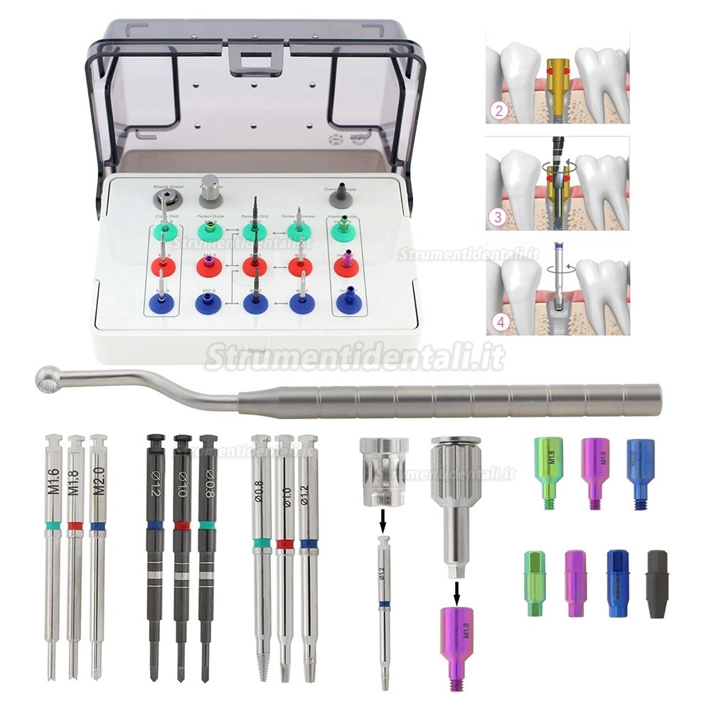 Kit universale rimozione viti impianti compatibile con strumento di riparazione Neobiotech SR